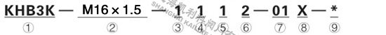 KHB3K(BK3)二位三通球閥型號(hào)說明